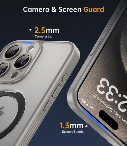 Vstand Serie iPhone 15 Pro Hülle MagSafe Kameraschutz Unsichtbarer Ständer