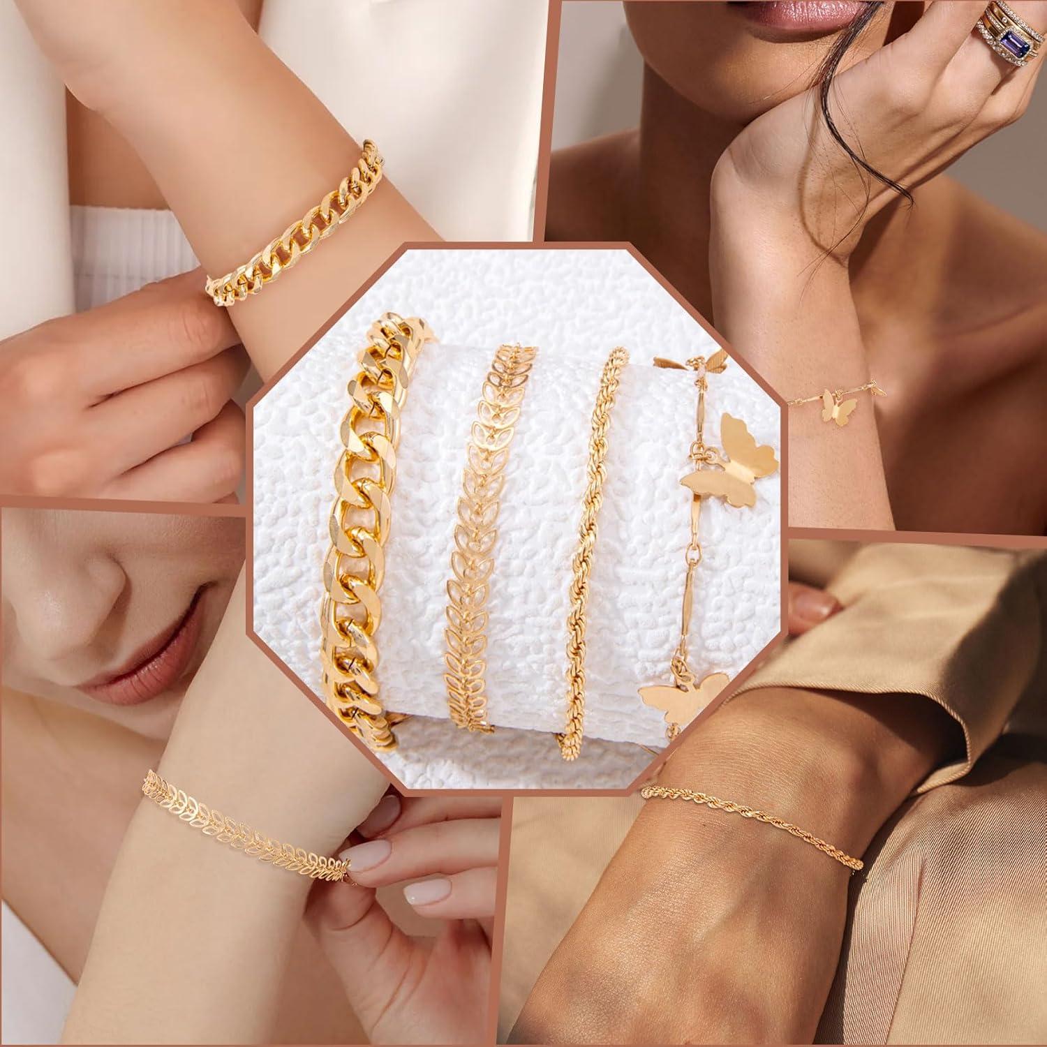 Adventskalender Schmuck 2024 Mädchen Frauen 24 Überraschungen Armband Halskette Ohrringe