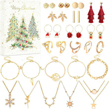 Adventskalender Schmuck 2024 Weihnachtsgeschenk Mädchen Damen