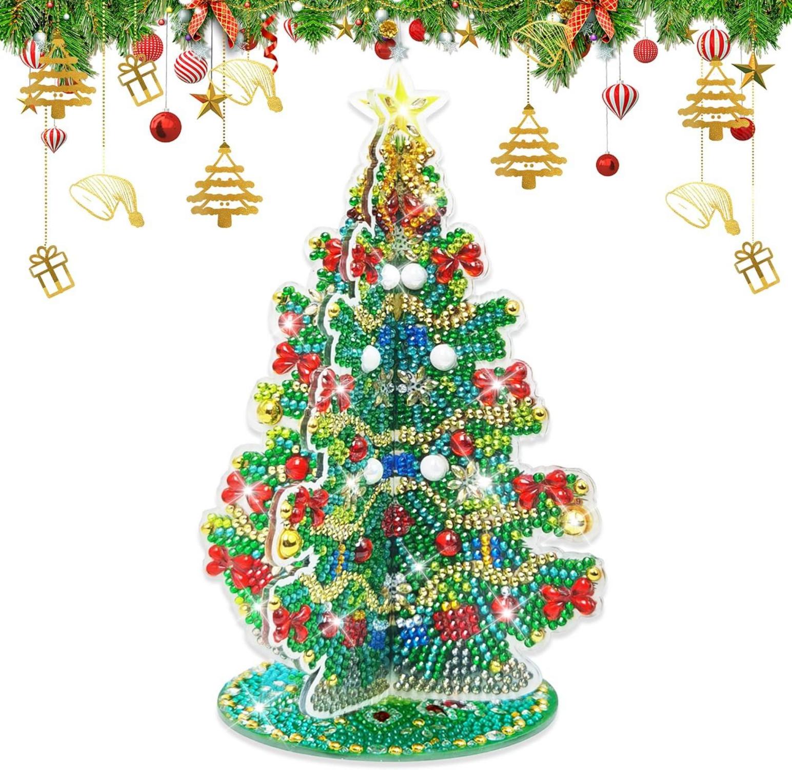 Weihnachtsbaum Diamond Painting 5D Doppelseitig für Weihnachts Deko