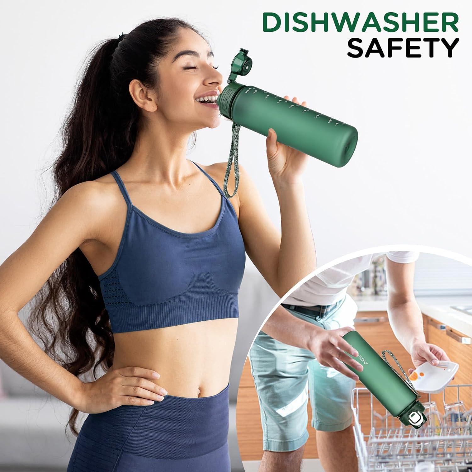 Trinkflasche 1l BPA Frei Sport Wasserflasche Kohlensäure Geeignet