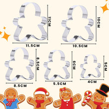 Lebkuchen-Ausstechformen-Set 5-teilig Edelstahl Weihnachten