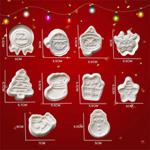 Weihnachts-Ausstechformen und Stempel Set - 10-teilig