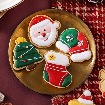Weihnachts-Ausstechformen Stempel Set 10 Stück 3D Gebäckausstecher