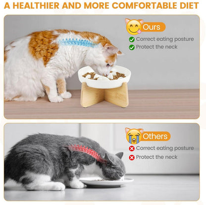 Katzennapf Keramik Slow Feeder Anti Schling Napf rutschfest