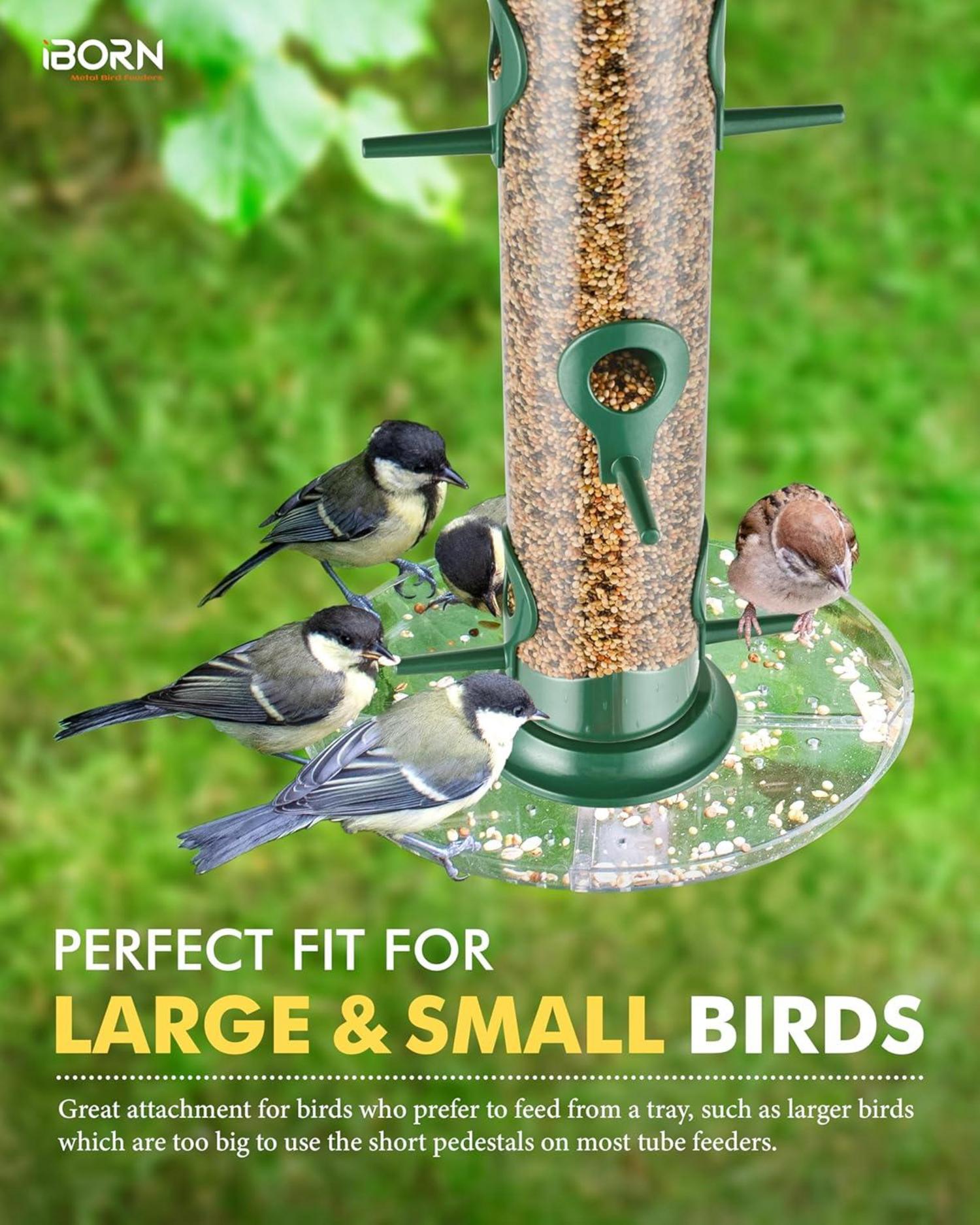 Vogelfutterspender Futterstation mit 6 Anflugplätzen 20 cm
