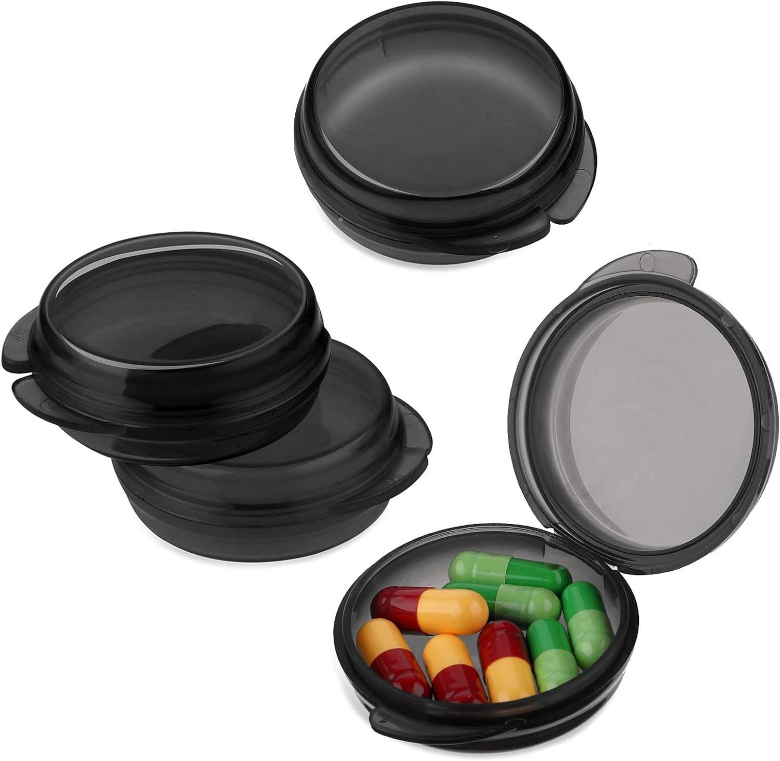 Kleine Pillendose 4er Set Tragbar Mini-Pillen-Organizer