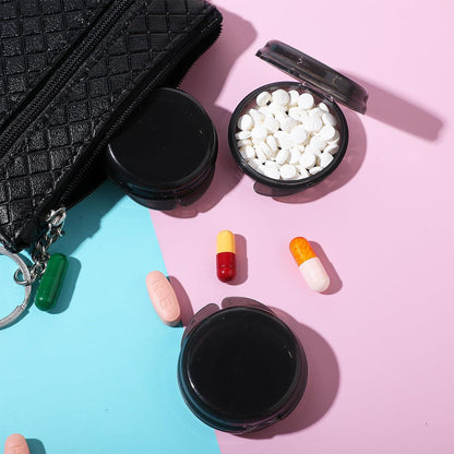 Kleine Pillendose 4 Stück Tragbar Reise Medizin Ohrstöpsel