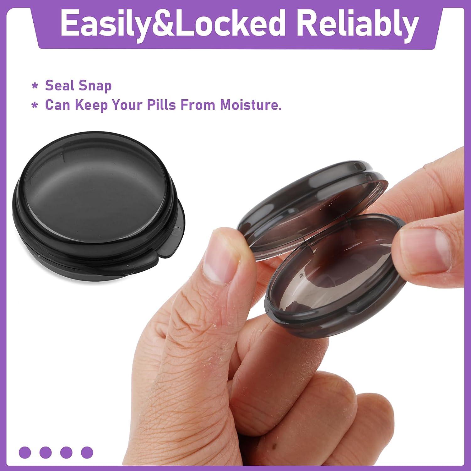 Kleine Pillendose 4er Set Tragbar Mini-Pillen-Organizer