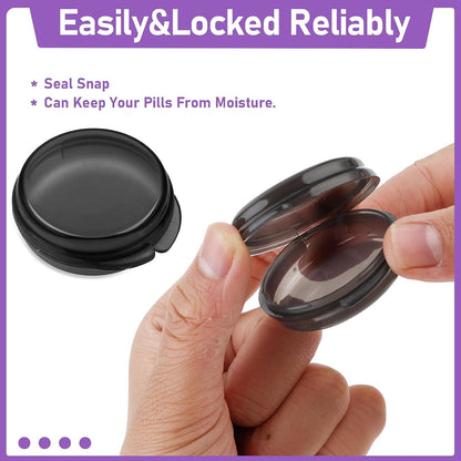 Kleine Pillendose 4er Set Tragbar Mini-Pillen-Organizer