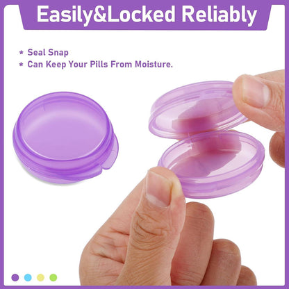 Mini Pillendose 4er Packung Tragbarer Pillen-OrganizerとうBox