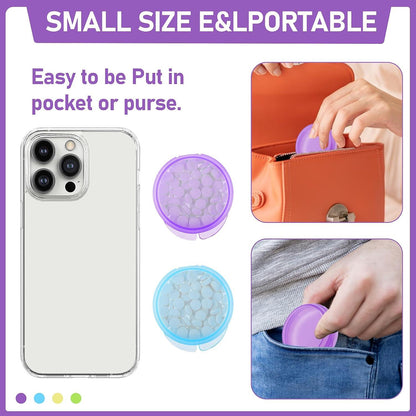 Mini-Pillendose 4er Pack Tragbarer Vitamin-Halter Organizer Box