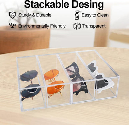 CTDMJ Brillen Aufbewahrungsbox 4 Schubladen Acryl Organizer