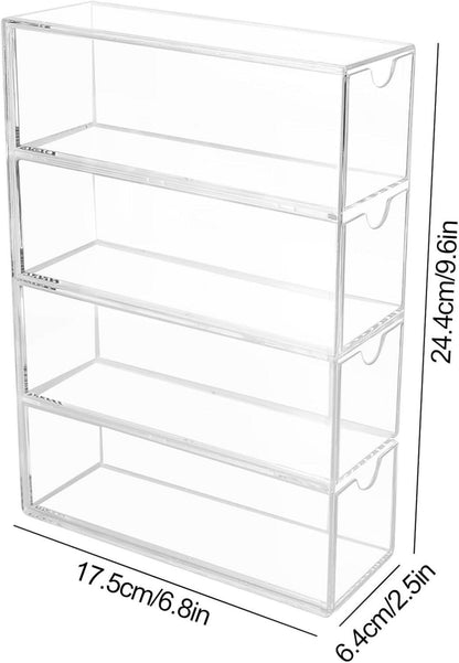 CTDMJ Brillen Aufbewahrungsbox 4 Schubladen Organizer Sonnenbrillen Brillenetui