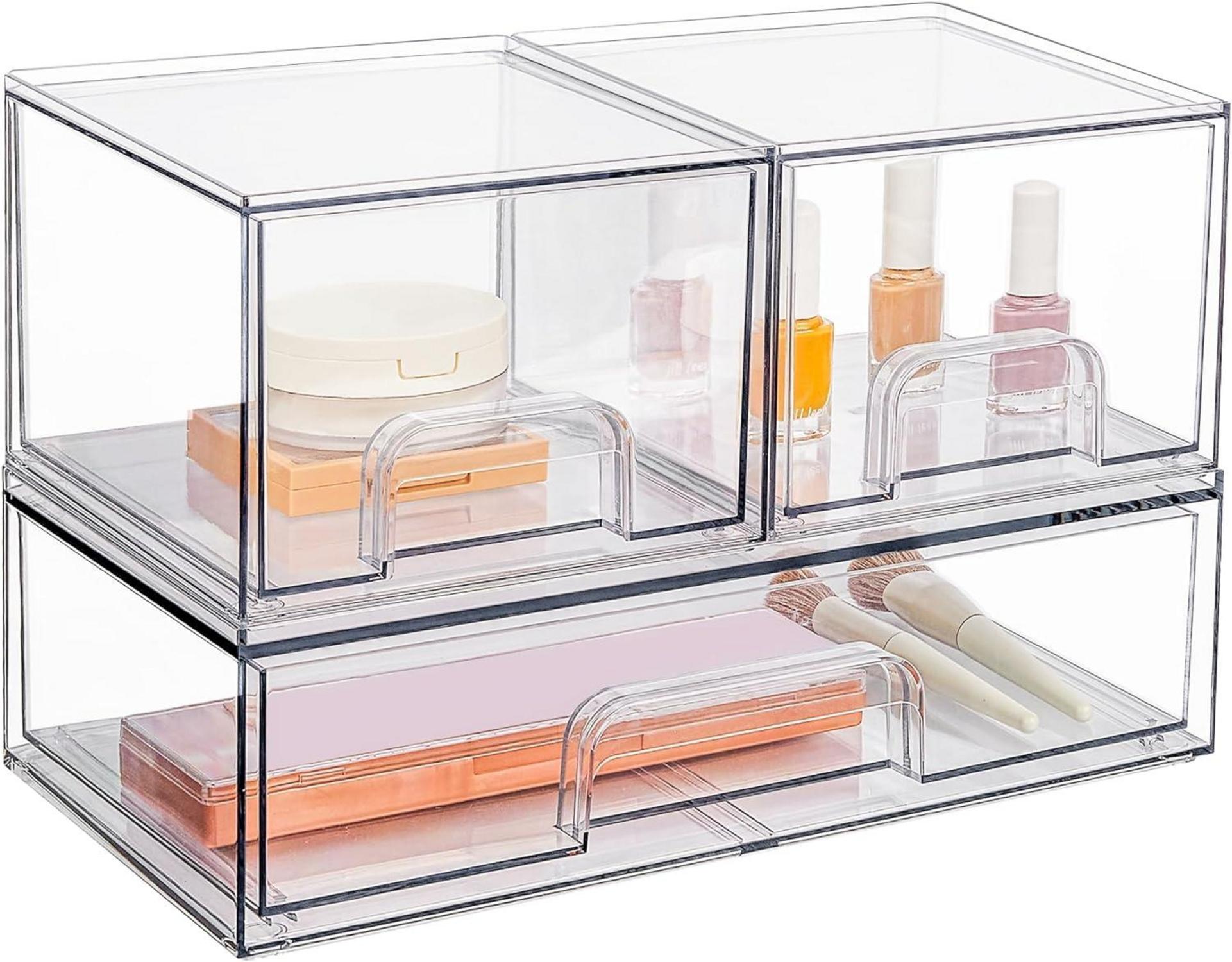 Transparenter Schubladen Organizer für Badezimmer und Schminktisch