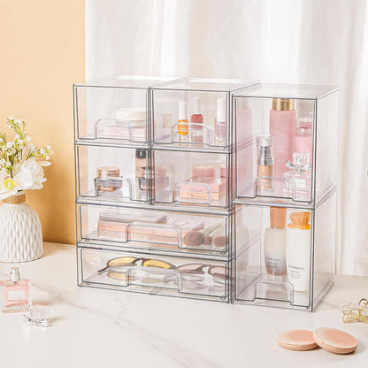 Vtopmart Aufbewahrungsboxen mit 3 Schubladen Badezimmer Organizer