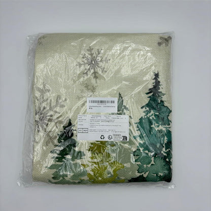 4er Set Weihnachtskissenbezug Leinen Nostalgie 45x45cm Weihnachtsdeko für Sofa Bett