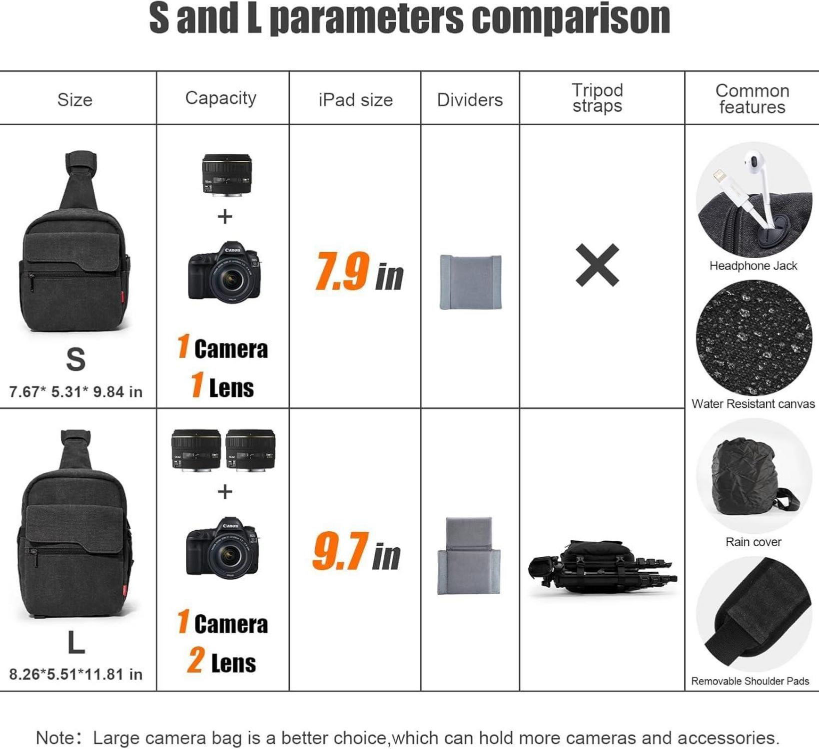 Kameratasche Wasserdicht Umhängetasche Spiegelreflex DSLR