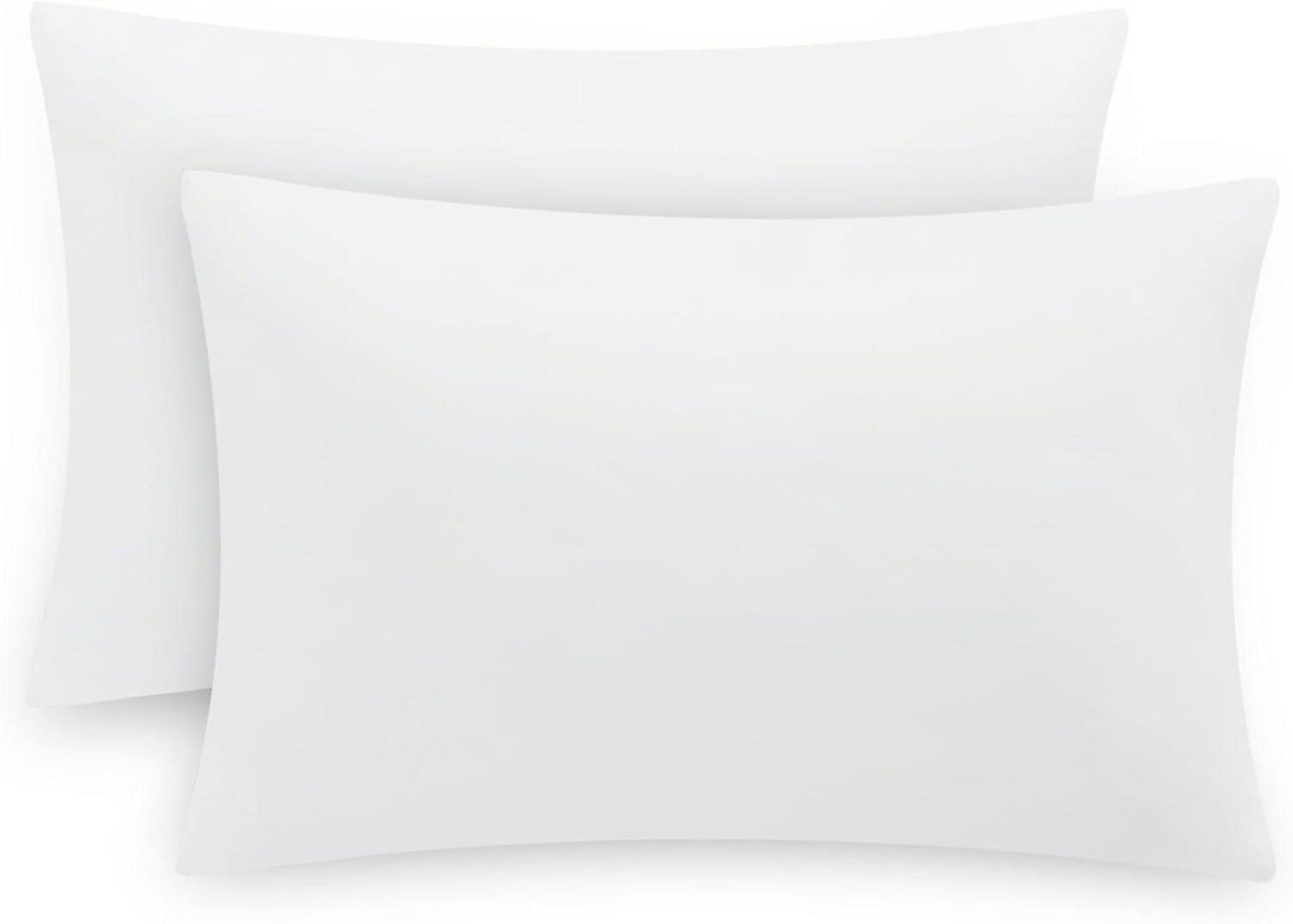 Kissenbezug 50x75 Weiß Mikrofaser 2er Set Hotelverschluss