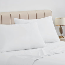 Kopfkissenbezug Set 50x75 Weiß Mikrofaser Hotelverschluss