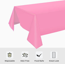 Einweg Tischdecken Set Wasserdicht 137x274cm Rechteckig Rosa
