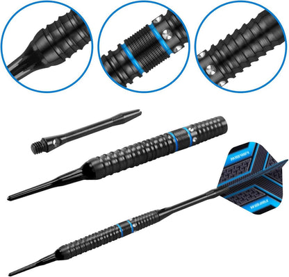 WIN.MAX Dartpfeile 90% Tungsten 3 Stück 16-28g Schwarz