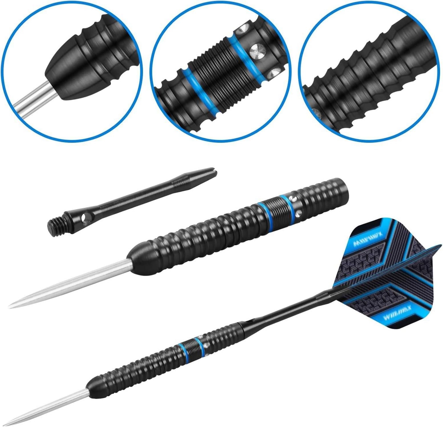 Professionelle Dartpfeile 90% Tungsten Metallspitze 16-28g Stahl Darts