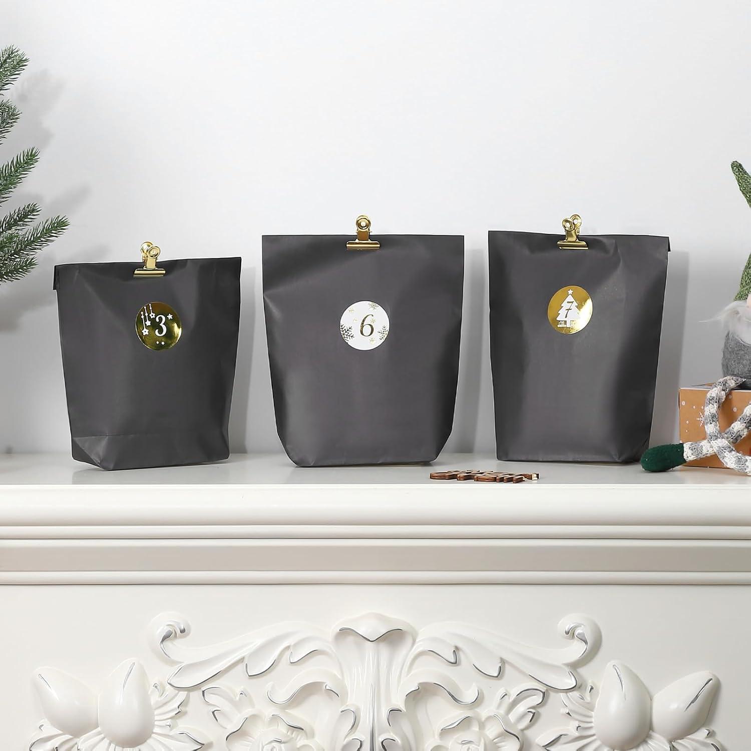 2024 DIY Adventskalender zum Befüllen - Schwarz