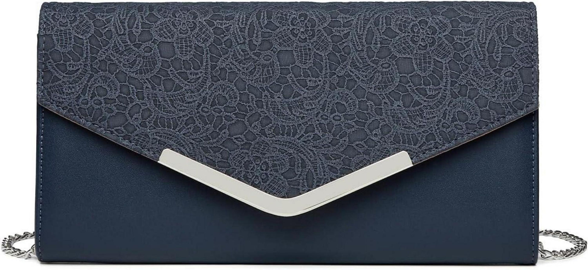 Elegante Miss Lulu Damen Clutch Abendtasche Kettentasche Hochzeit