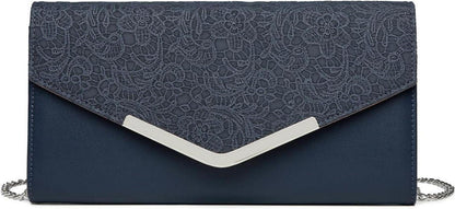 Elegante Miss Lulu Damen Clutch Abendtasche Kettentasche Hochzeit
