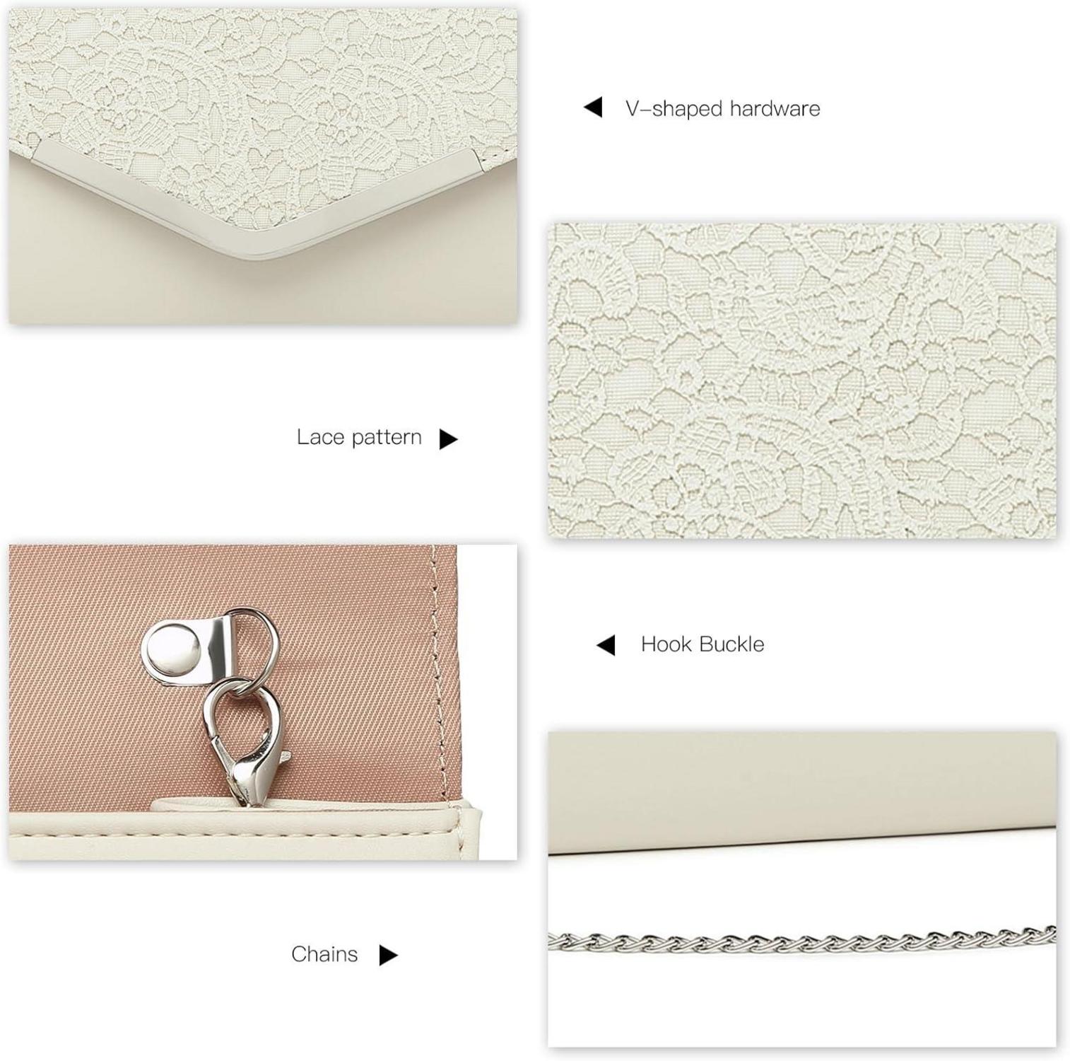 Elegante Miss Lulu Clutch Tasche Abendtasche Damen Hochzeit