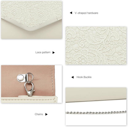 Elegante Miss Lulu Clutch Tasche Abendtasche Damen Hochzeit
