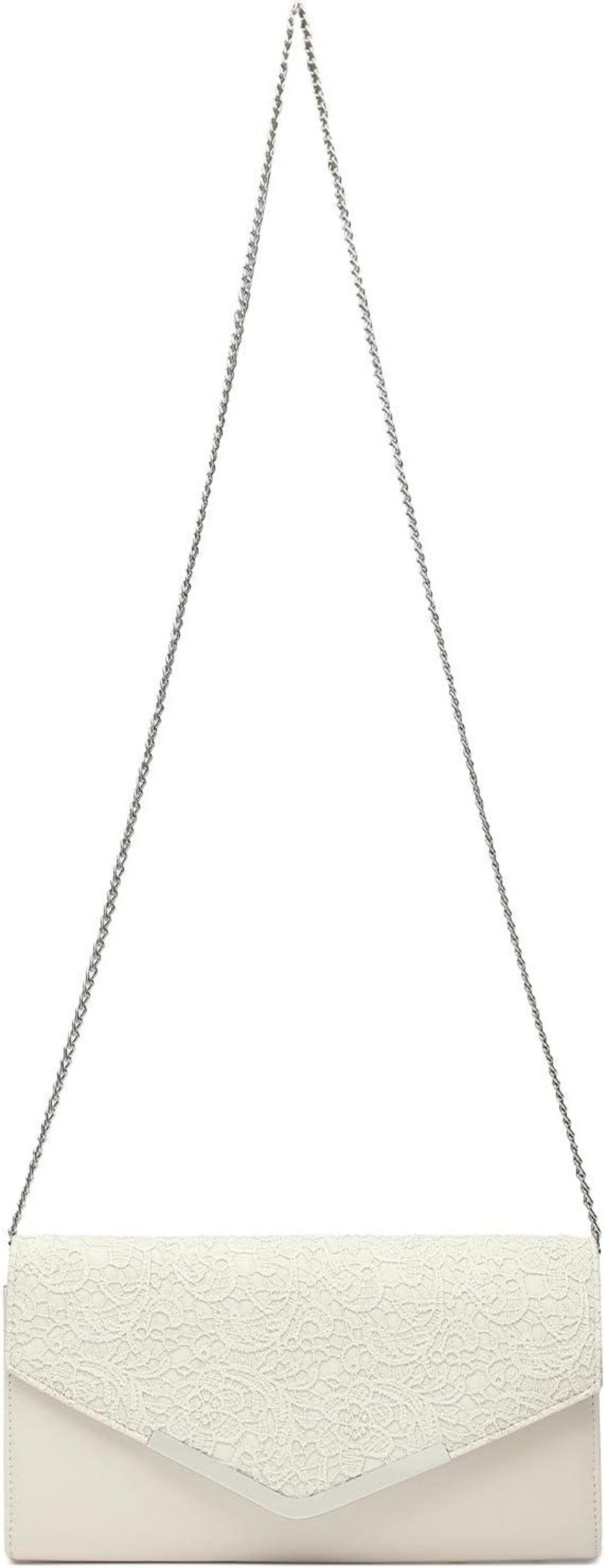 Miss Lulu Damen Clutch Abendtasche Kettentasche Hochzeit Umhängetasche