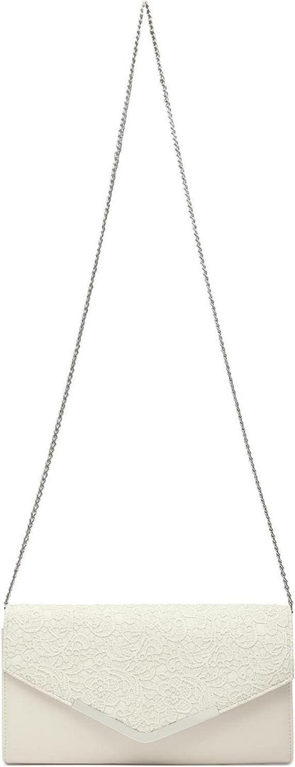 Miss Lulu Damen Clutch Abendtasche Kettentasche Hochzeit Umhängetasche