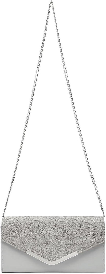 Elegante Miss Lulu Clutch Damen Abendtasche Kettentasche Hochzeit Umhängetasche