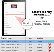Lenovo Tab M10 3rd Gen 10.1 2022 Hülle Blau - Dünn