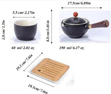 Scizorito Keramik Kungfu Tee Set mit 360-Rotation