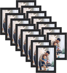 15er Bilderrahmen Set Schwarz für 13x18 cm Fotos und Bilder