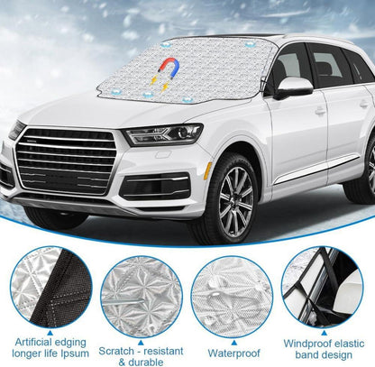 Auto Windschutzscheibenabdeckung mit Magnet Fixierung Winter Schutz