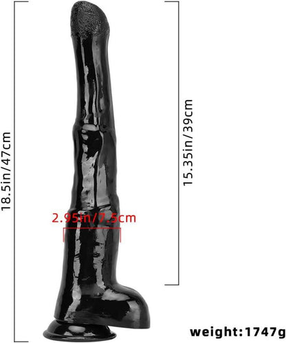 Realistischer Pferde Dildo 47 CM mit Saugnapf XXL