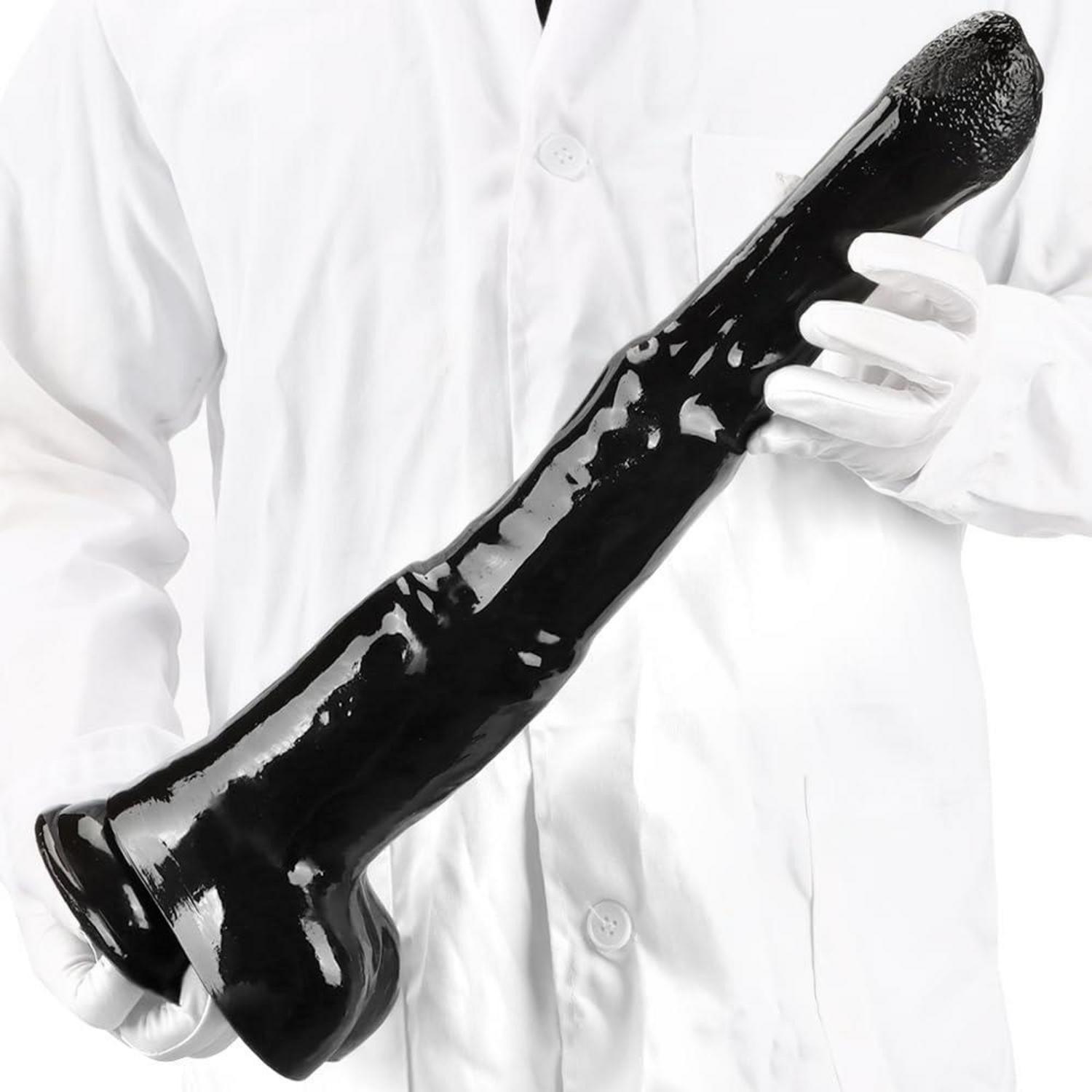 Riesiger Realistischer Pferdedildo 47cm Saugnapf Analdildo XXL