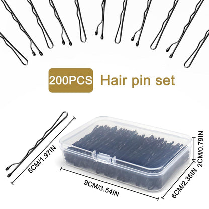 Metall Haarnadeln 200 Stück Wellenform Bobby Pins 5 cm