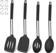 Silikon Küchenutensilien Set 4-teilig hitzebeständig Schwarz