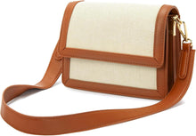 Damen Umhängetasche veganes Leder Crossbody Bag mit verstellbarem