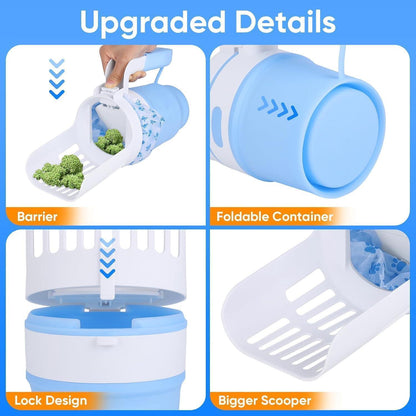 Zusammenklappbare Katzenstreuschaufel mit