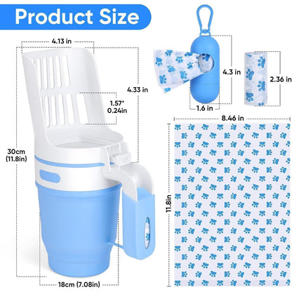 Zusammenklappbare Katzenstreuschaufel mit