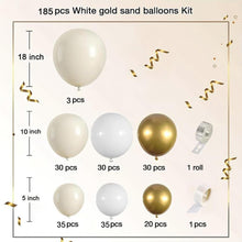 Luftballons Geburtstag Ballon Girlande Gold 185 Stück Party