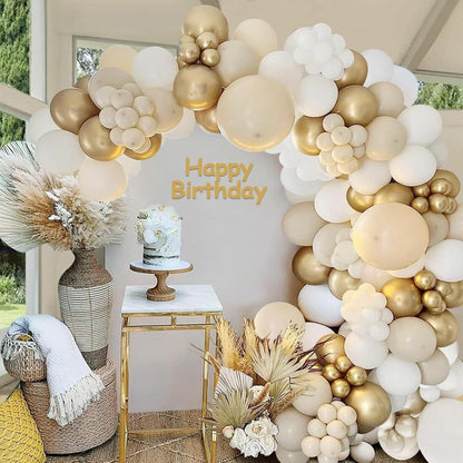 Luftballons Geburtstag Ballon Girlande Gold 185 Stück Party