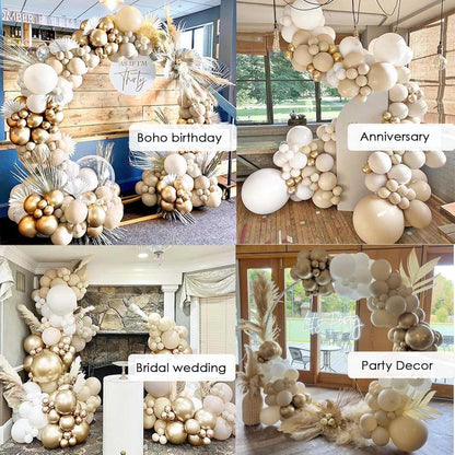 Luftballons Geburtstag Ballon Girlande Gold 185 Stück Party