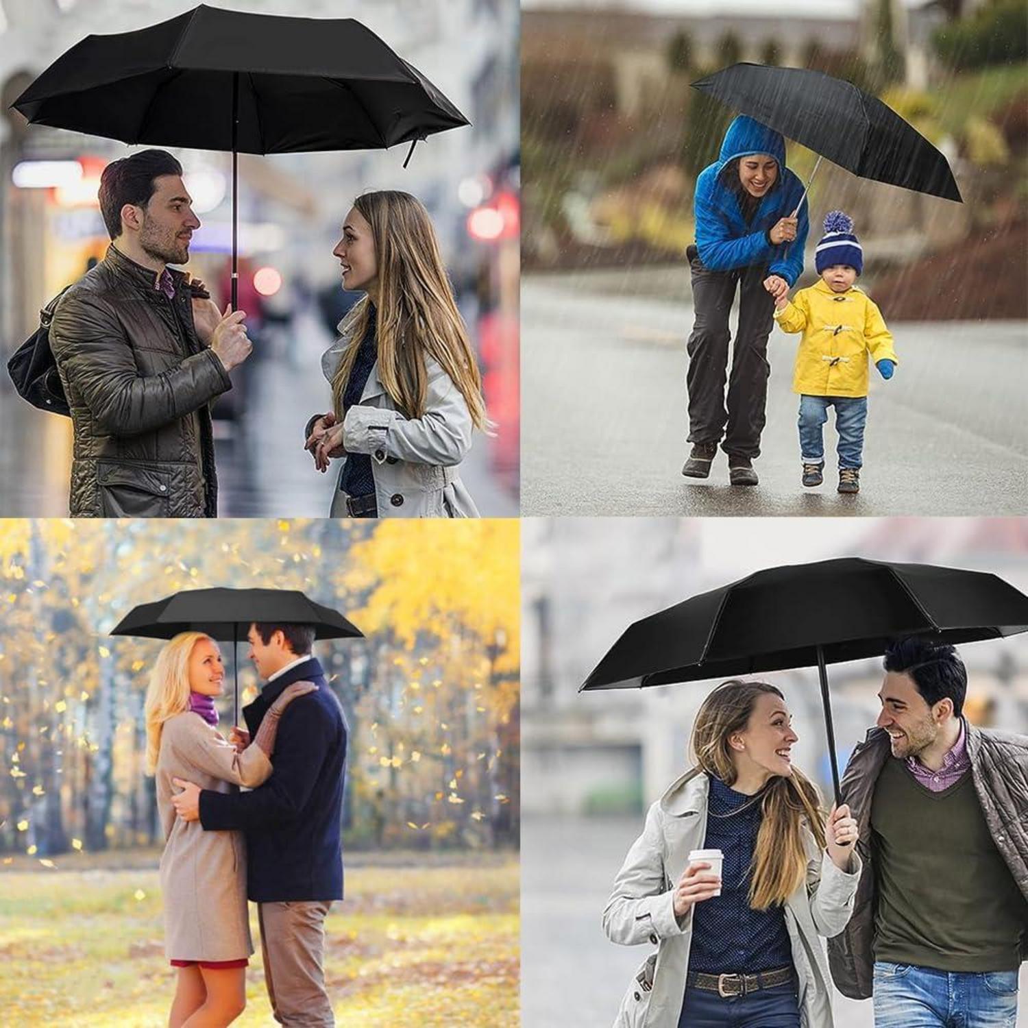 Kompakter Taschenschirm Sonnenschutz Regenschirm UV Faltender 6 Rippen